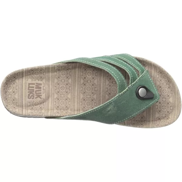 Muk Luks Womens Womens Francis Sandals Flat SandalEmerald