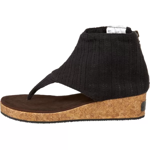 Sun Luks by Muk Luks Womens Gondola SandalBlack