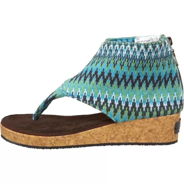 Sun Luks by Muk Luks Womens Gondola SandalTurquoise