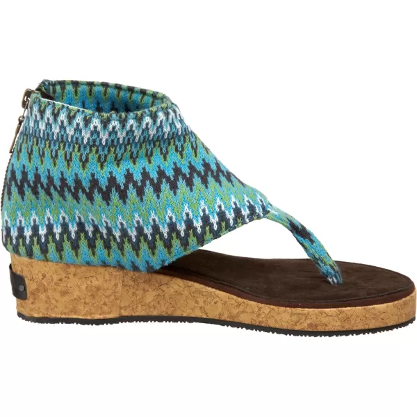 Sun Luks by Muk Luks Womens Gondola SandalTurquoise