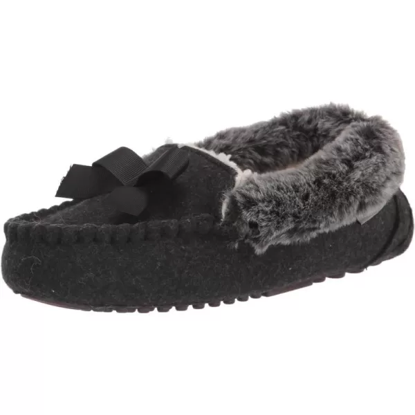 Kathy Ireland Mens Womens Daffodil Moccasin SlipperBlack