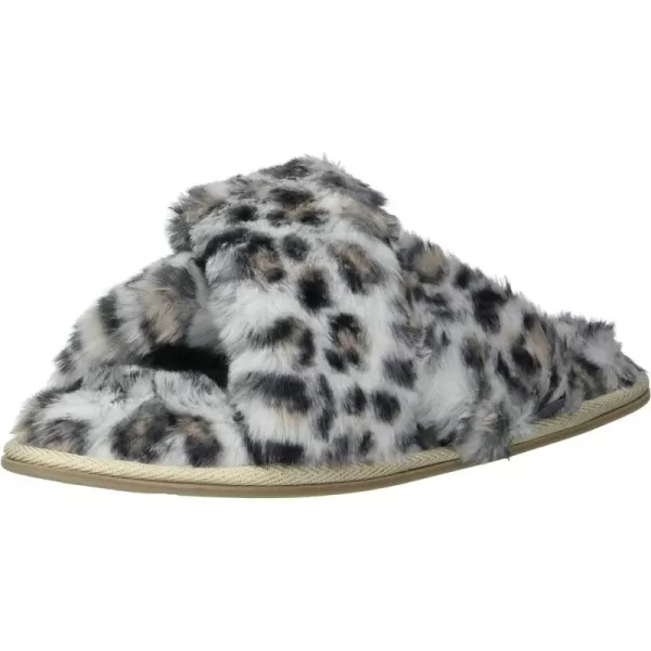 Kathy Ireland Womens Daisy Slide SlipperSnow Leopard