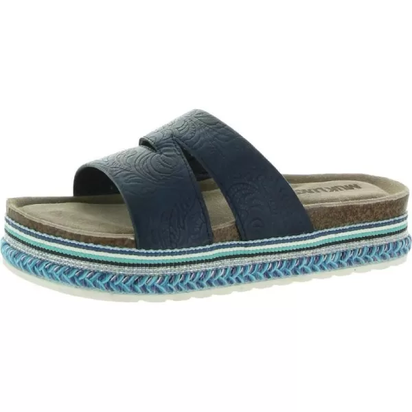 MUK LUKS Beach Blanket Womens SandalNavy