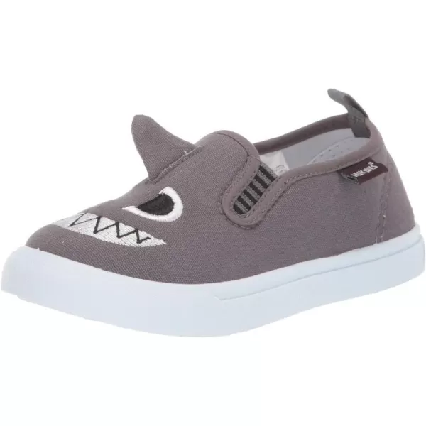 MUK LUKS Girls Kids Animal Slip on Shoe SneakerGrey Shark