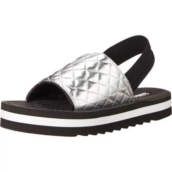 MUK LUKS LUKEES Womens Epic Tour SandalsSilver