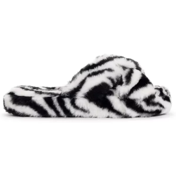 MUK LUKS LUKEES Womens Lark SlippersZebra White