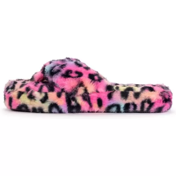 MUK LUKS LUKEES Womens Myka Thong SlippersRainbow Leopard