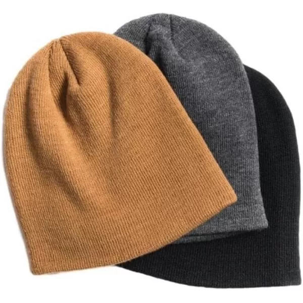 MUK LUKS Mens 3 Pack Beanie SetMulti