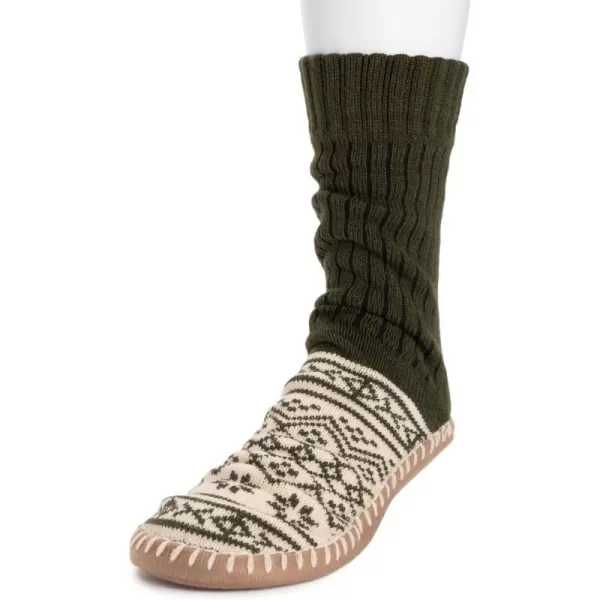 MUK LUKS Mens 50th Anniversary Slipper SocksGreen Gables