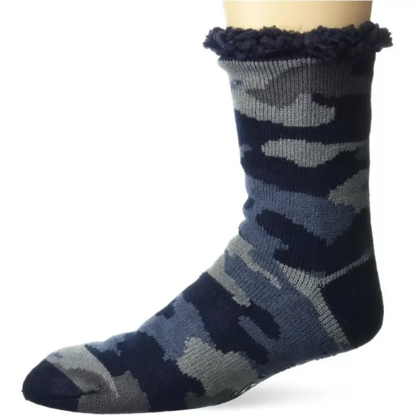 MUK LUKS Mens CabinNavy Camo