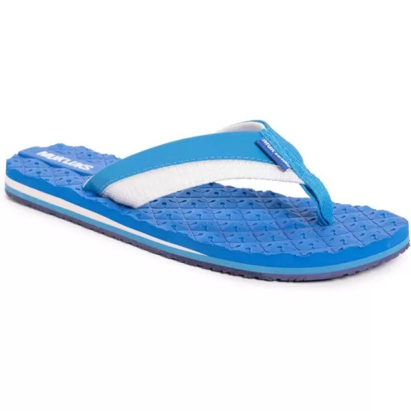 MUK LUKS Mens Chill Cooler ThongTrue Blue FlipFlopCooler True Blue