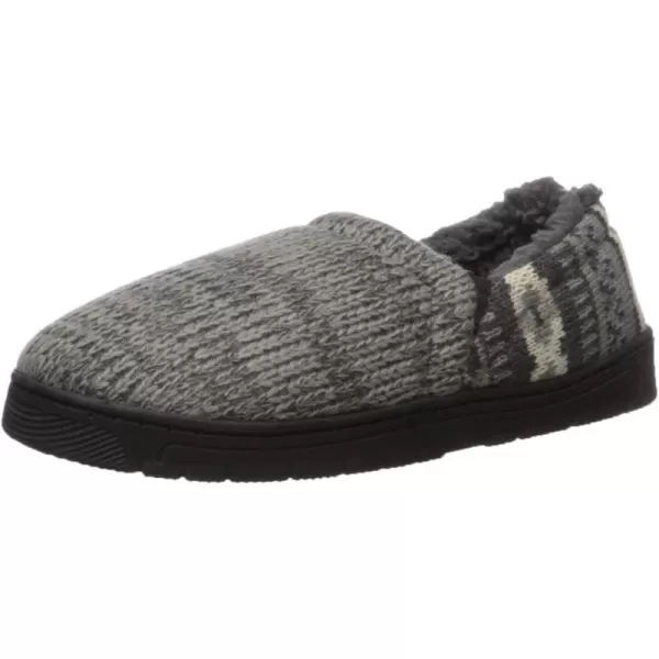 MUK LUKS Mens Christopher SlippersDark GreyCinder