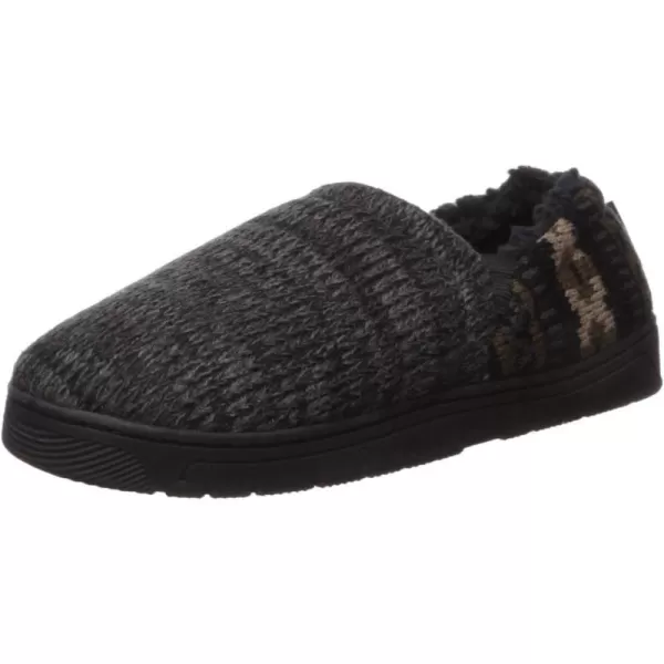 MUK LUKS Mens Christopher SlippersEbonyDark Grey