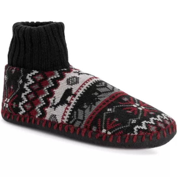 MUK LUKS Mens Cuff Slipper BootsRadicchio