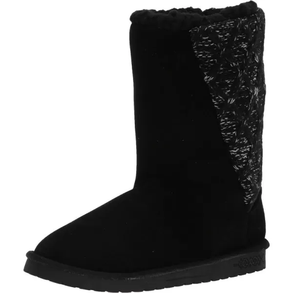 MUK LUKS Mens Essentials Womens Sarina Boots FashionBlack