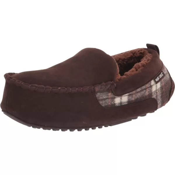 MUK LUKS Mens Everett Moccasin SlippersCamel