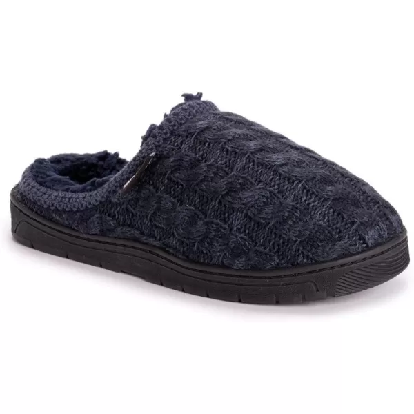 MUK LUKS Mens Gabriel Clog SlippersDark Blue