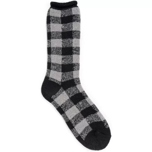 MUK LUKS Mens Heat Retainer Thermal InsulatedGreyBlack