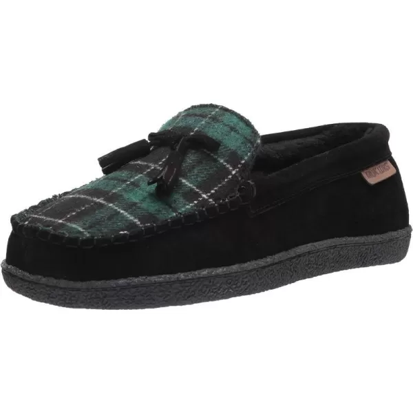 MUK LUKS Mens Leather Goods Talan SlipperBlack