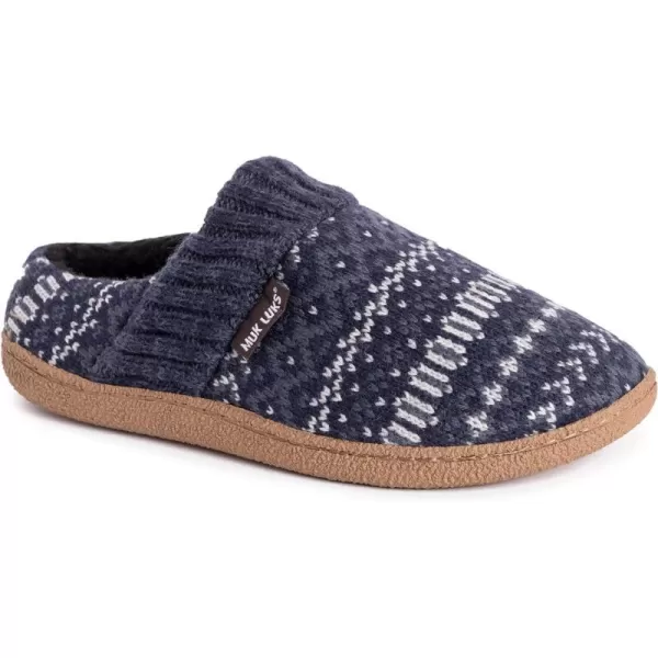 MUK LUKS Mens Marcel SlipperDark Blue