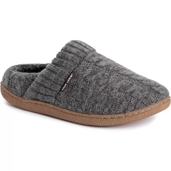 MUK LUKS Mens Marcel SlipperDark Grey Heather