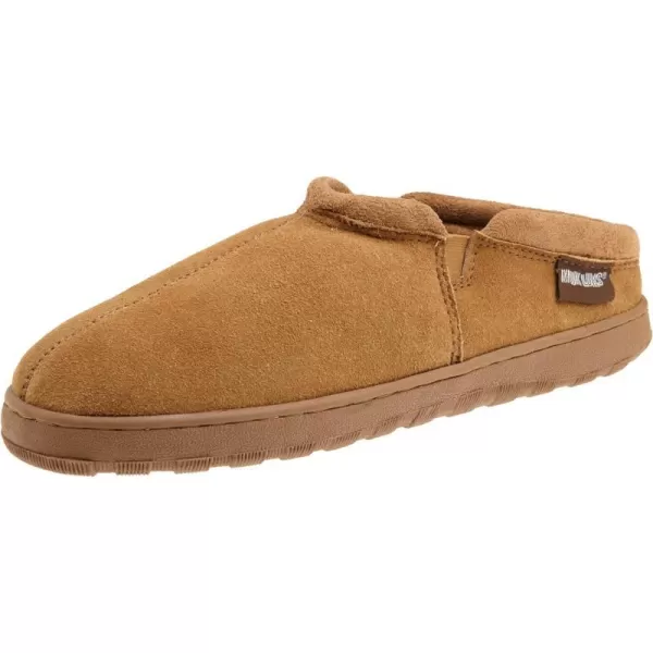 MUK LUKS Mens Matt Printed Berber Suede Clog SlipperTan