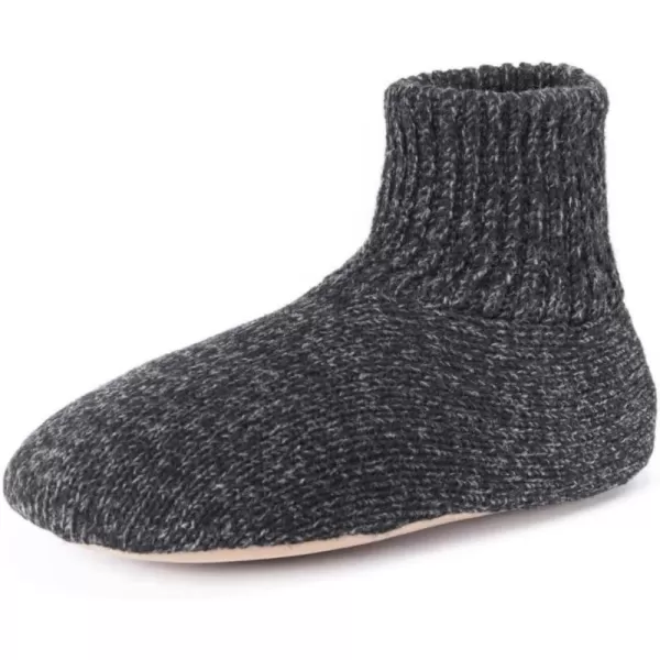 MUK LUKS Mens Morty Ragg Wool SlipperBlack