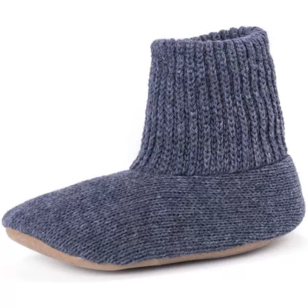 MUK LUKS Mens Morty Ragg Wool SlipperBlue