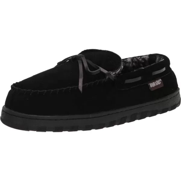 MUK LUKS Mens Paul Suede Moccasin SlipperBlack