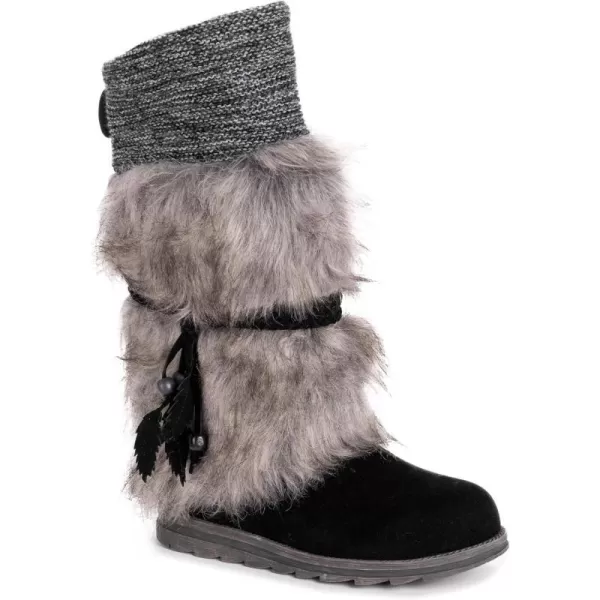 MUK LUKS Mens Sigrid Leela Fashion BootEbony