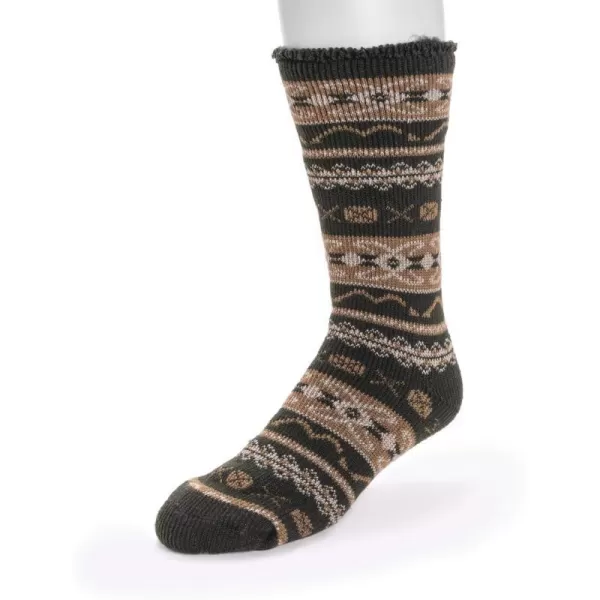 MUK LUKS Mens Slipper Socks CasualForest