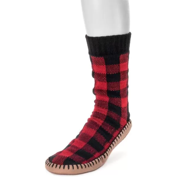 MUK LUKS Mens Slipper SocksBuffalo Check