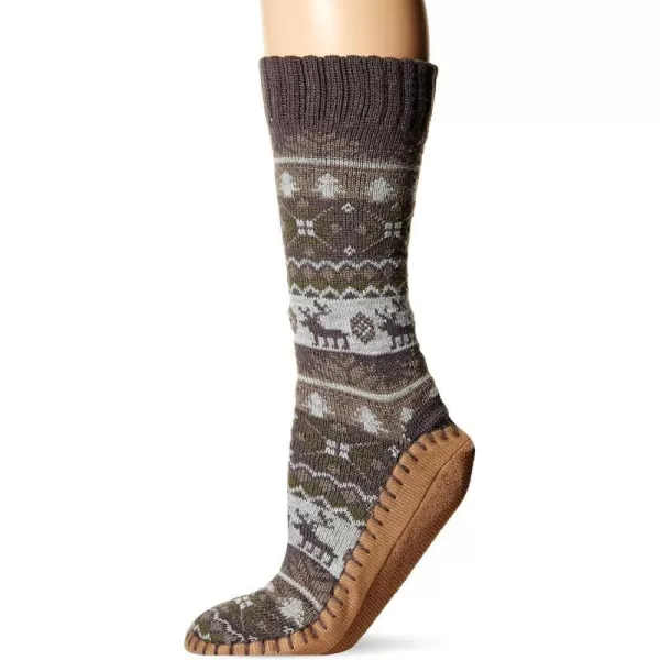 MUK LUKS Mens Slipper SocksDeer Nordic