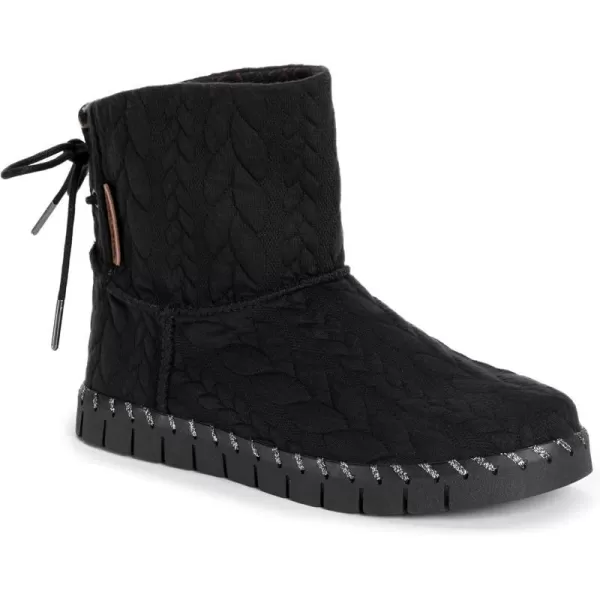 MUK LUKS Mens Womens Flexi Hoboken Boot FashionBlack