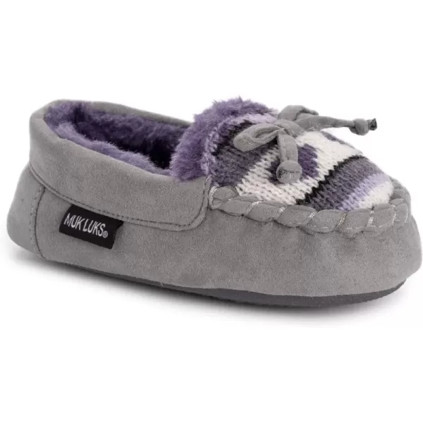 MUK LUKS UnisexChild Patterned MoccasinsPurple