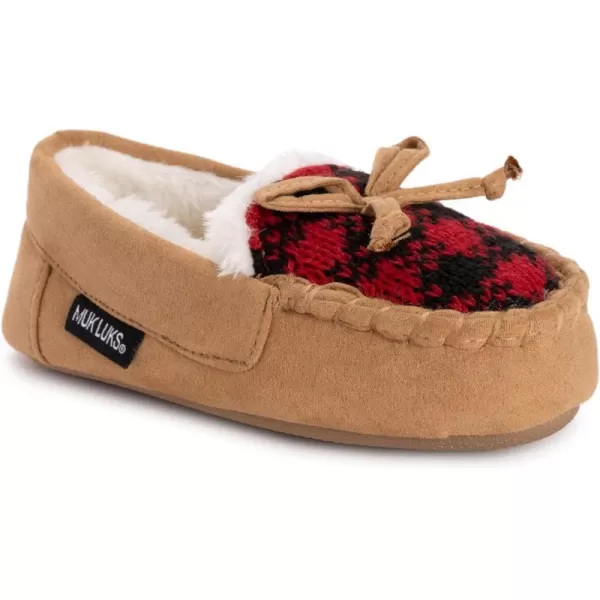 MUK LUKS UnisexChild Patterned MoccasinsTan