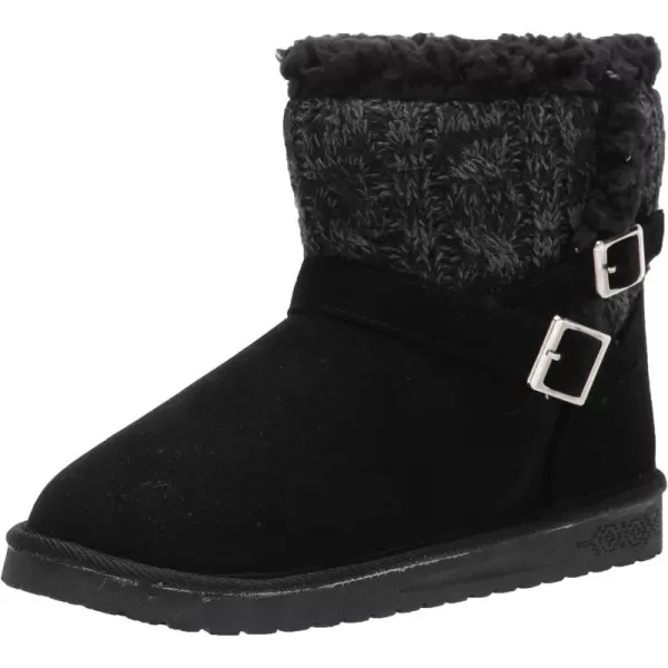 MUK LUKS Womens Alyx Fashion BootsBlackDark Grey