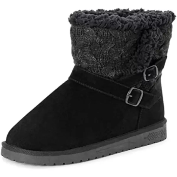 MUK LUKS Womens Alyx Fashion BootsEbony