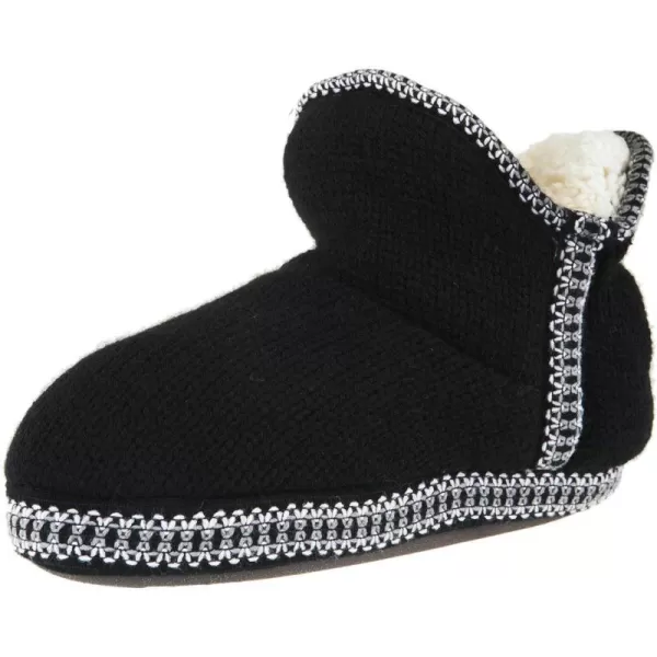 MUK LUKS Womens Amira Short Slipper BootieBlack