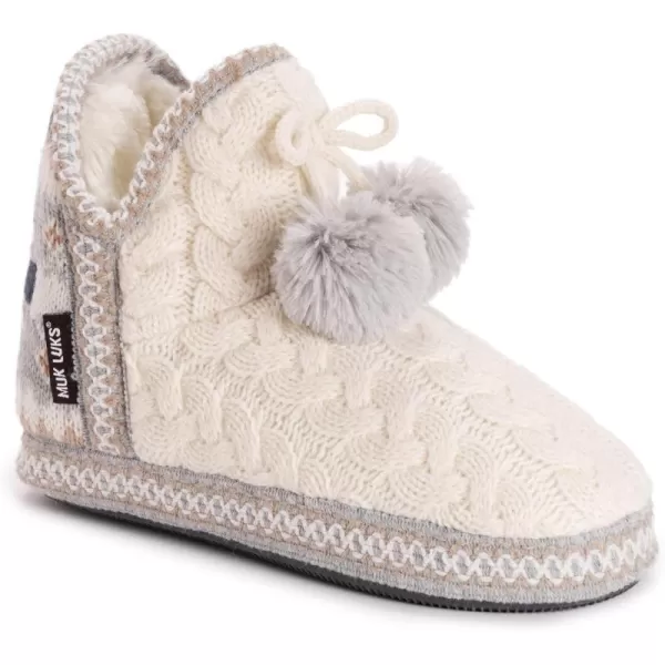 MUK LUKS Womens Amira SlippersIvory