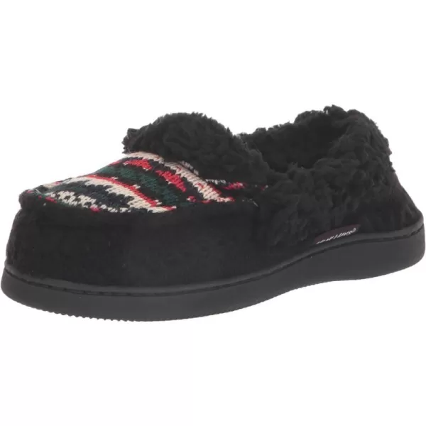 MUK LUKS Womens Anais Moccasin SlippersBlack Geo