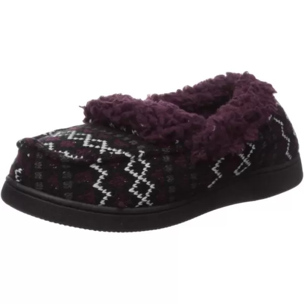 MUK LUKS Womens Anais Moccasin SlippersGrape