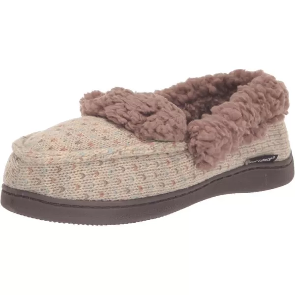 MUK LUKS Womens Anais Moccasin SlippersOatmeal Birdseye