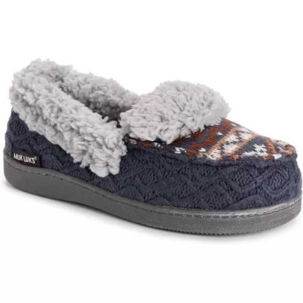 MUK LUKS Womens Anais Moccasin SlippersTwilight