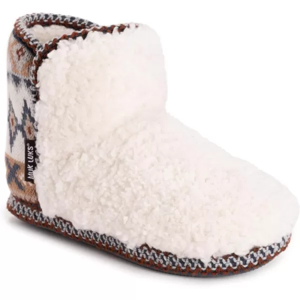 MUK LUKS Womens Anita SlippersWhite