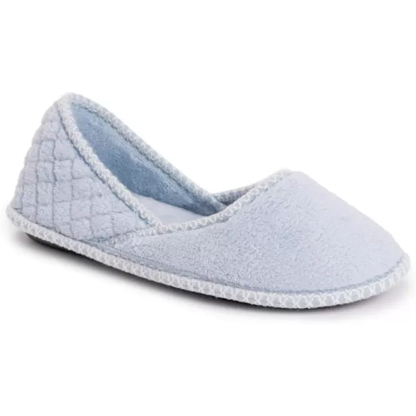 MUK LUKS Womens Beverly Micro Chenille SlipperFreesia Blue