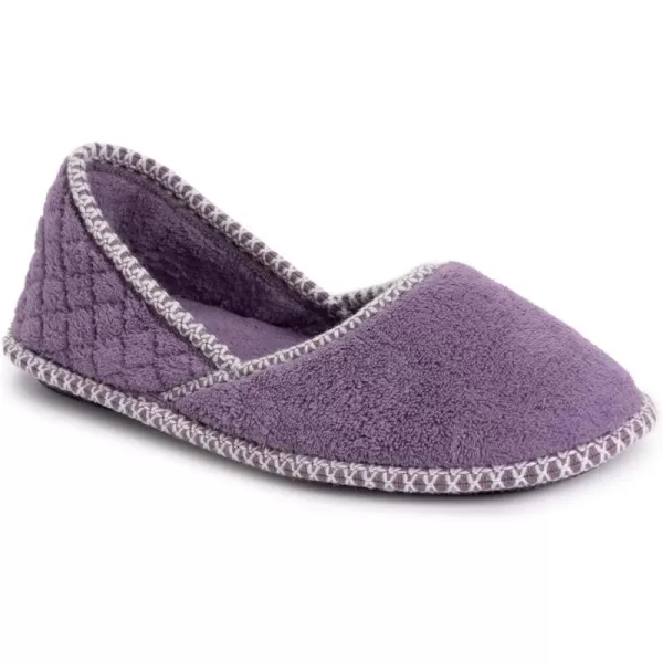 MUK LUKS Womens Beverly Micro Chenille SlipperLilacIvy