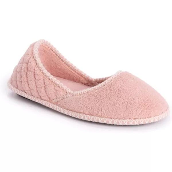 MUK LUKS Womens Beverly Micro Chenille SlipperRose Gold