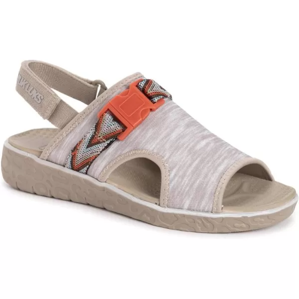 MUK LUKS Womens Boardwalk Parade SandalClay