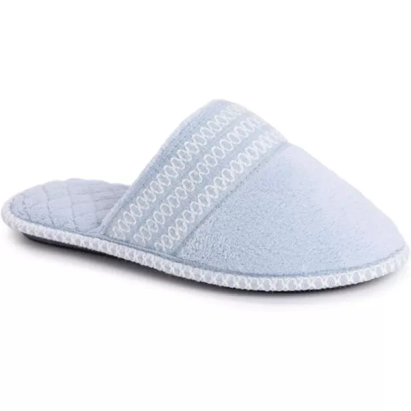 MUK LUKS Womens Cathy Micro Chenille SlipperFreesia Blue